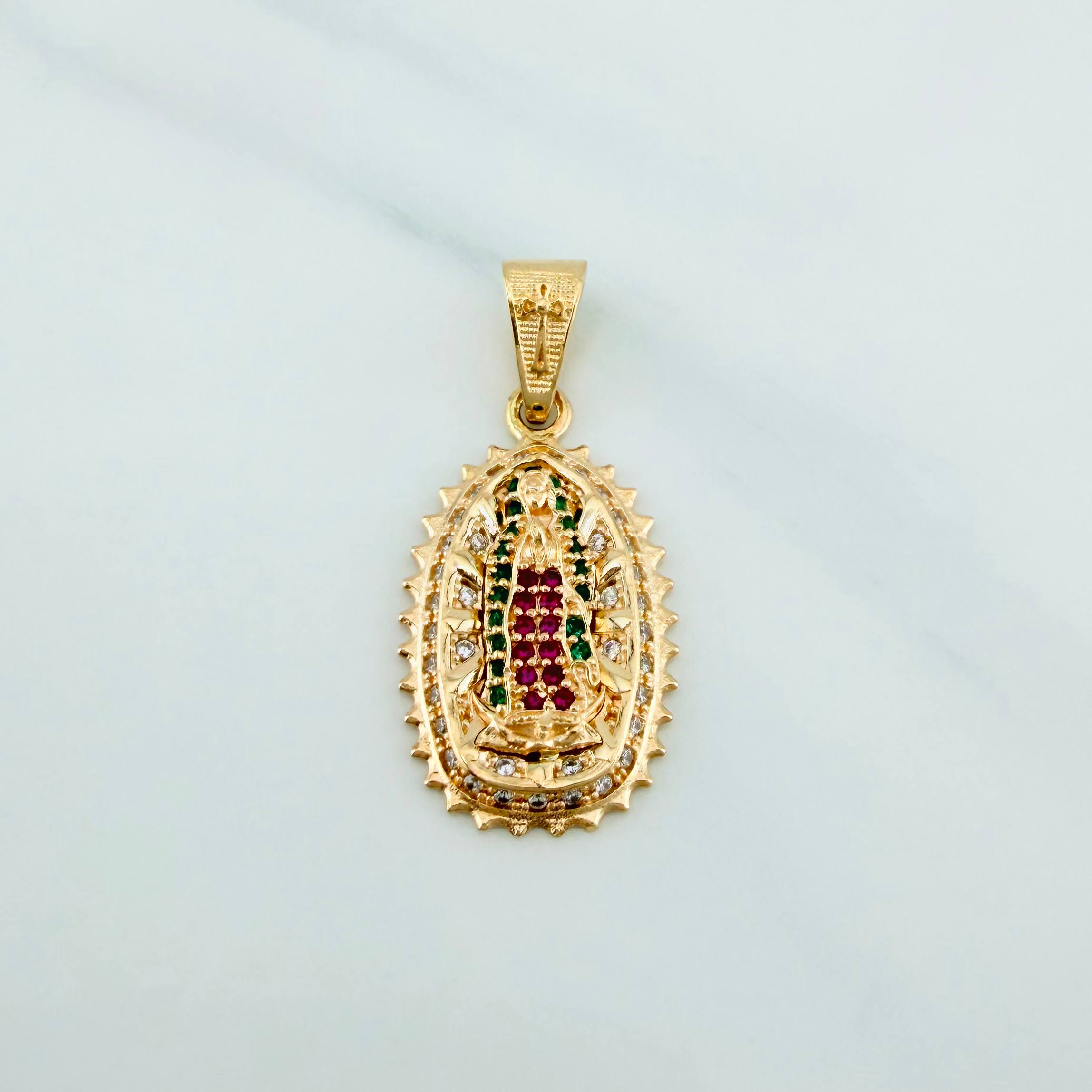 Dije Virgen Guadalupe 3.3 g / 1 1/4 in Oro Amarillo 18K