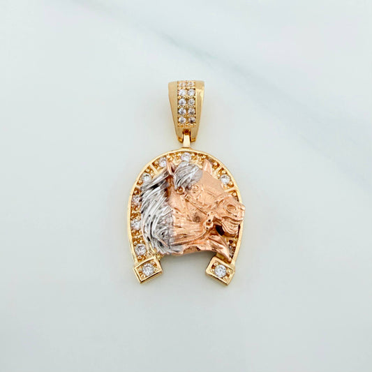 Dije Herradura Caballo 4.7 g / 1 in Tres Oros 18K