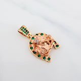 Dije Herradura Caballo 4.2 g / 1 in Tres Oros 18K