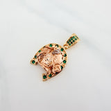 Dije Herradura Caballo 4.2 g / 1 in Tres Oros 18K