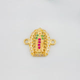 Herraje Virgen Guadalupe 1.25 g / 1/2 in Oro Amarillo 18K
