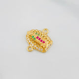 Herraje Virgen Guadalupe 1.25 g / 1/2 in Oro Amarillo 18K