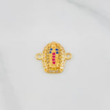 Herraje Virgen Guadalupe 1.2 g / 1/2 in Oro Amarillo 18K