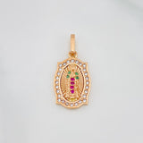 Pendant Guadalupe Virgin 2.35g / 1 in 18K Rose Gold