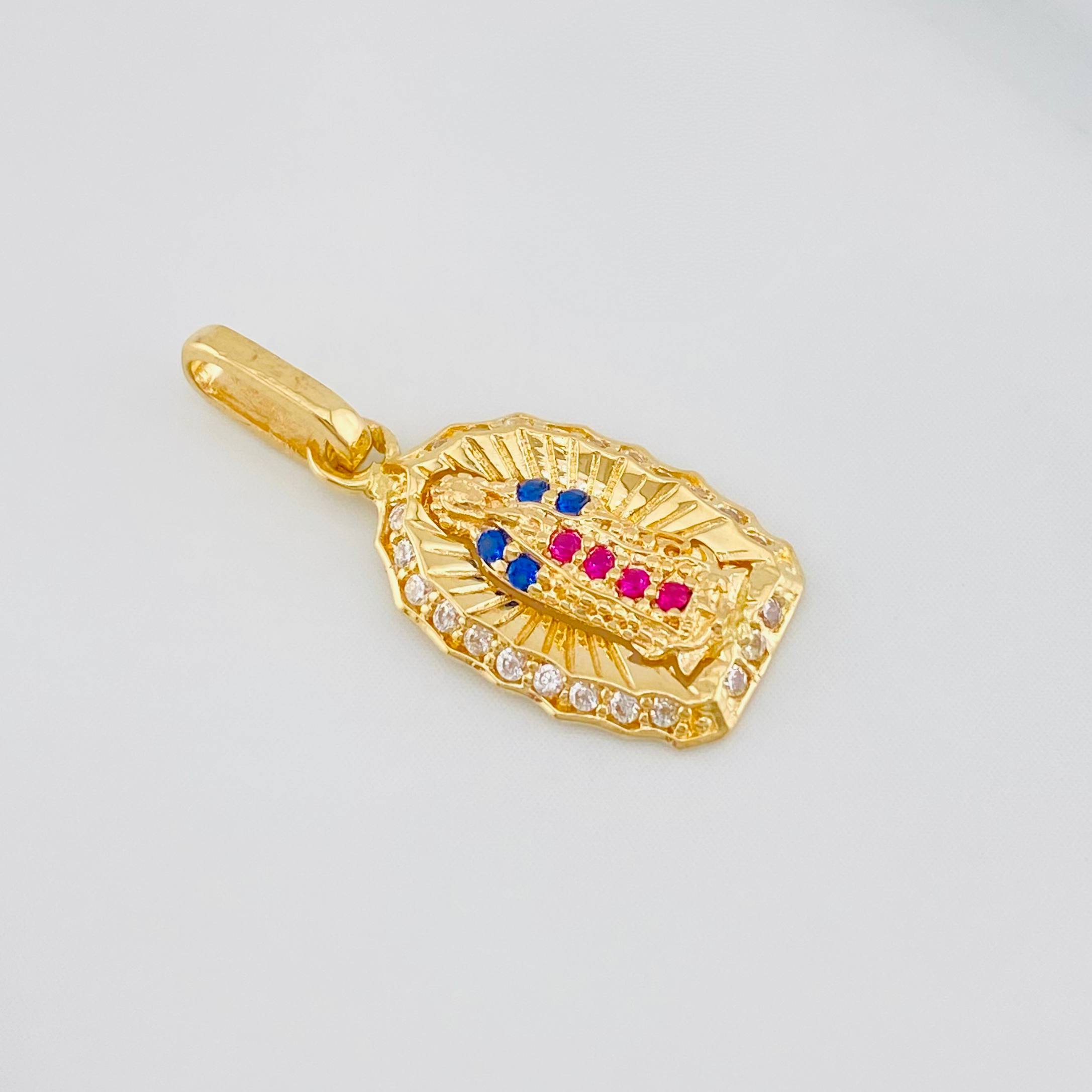 Dije Virgen Guadalupe 1.3 g / 3/4 in Oro Amarillo 18K
