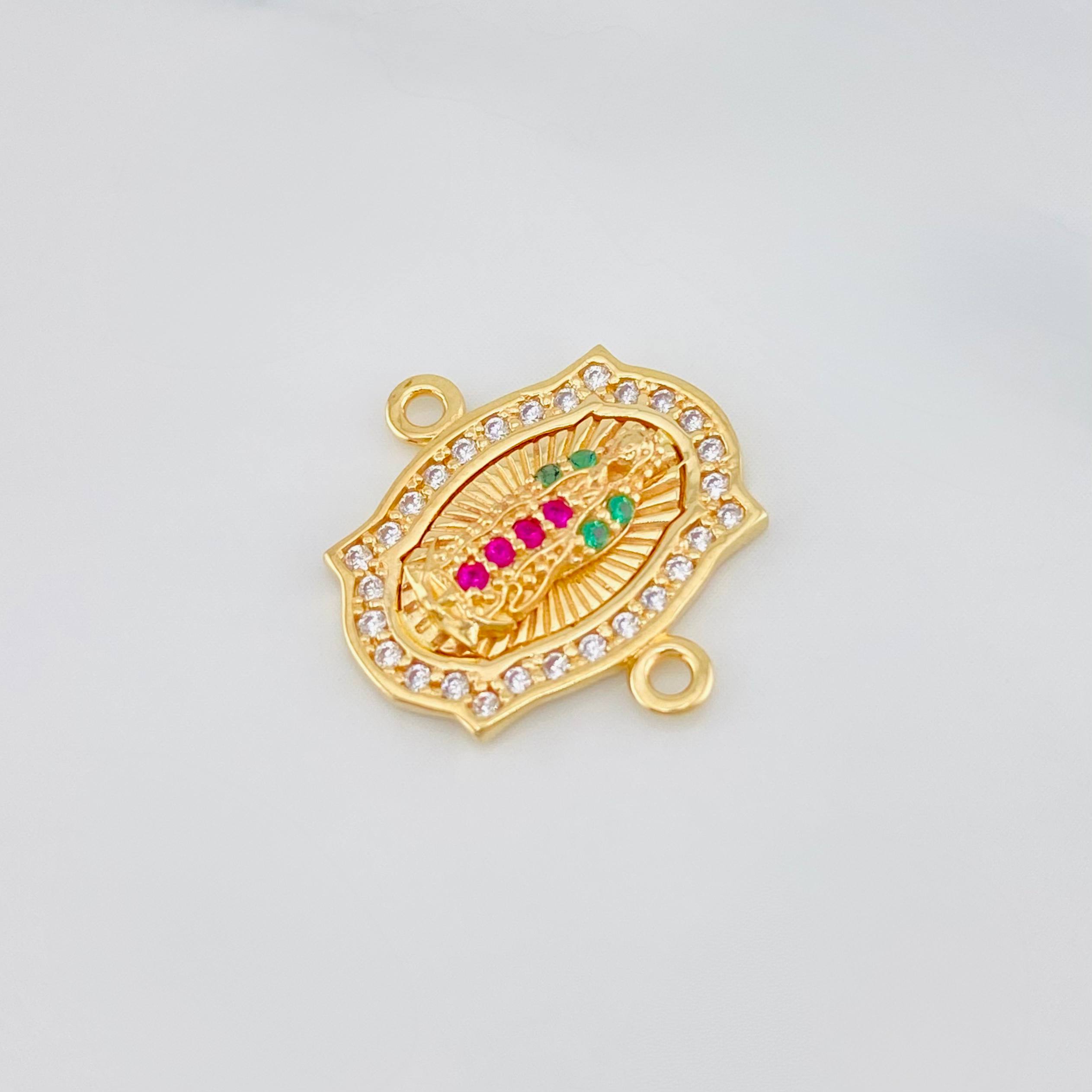 Charm Virgin of Guadalupe 1.95 g / 1/2 in 18K Yellow Gold