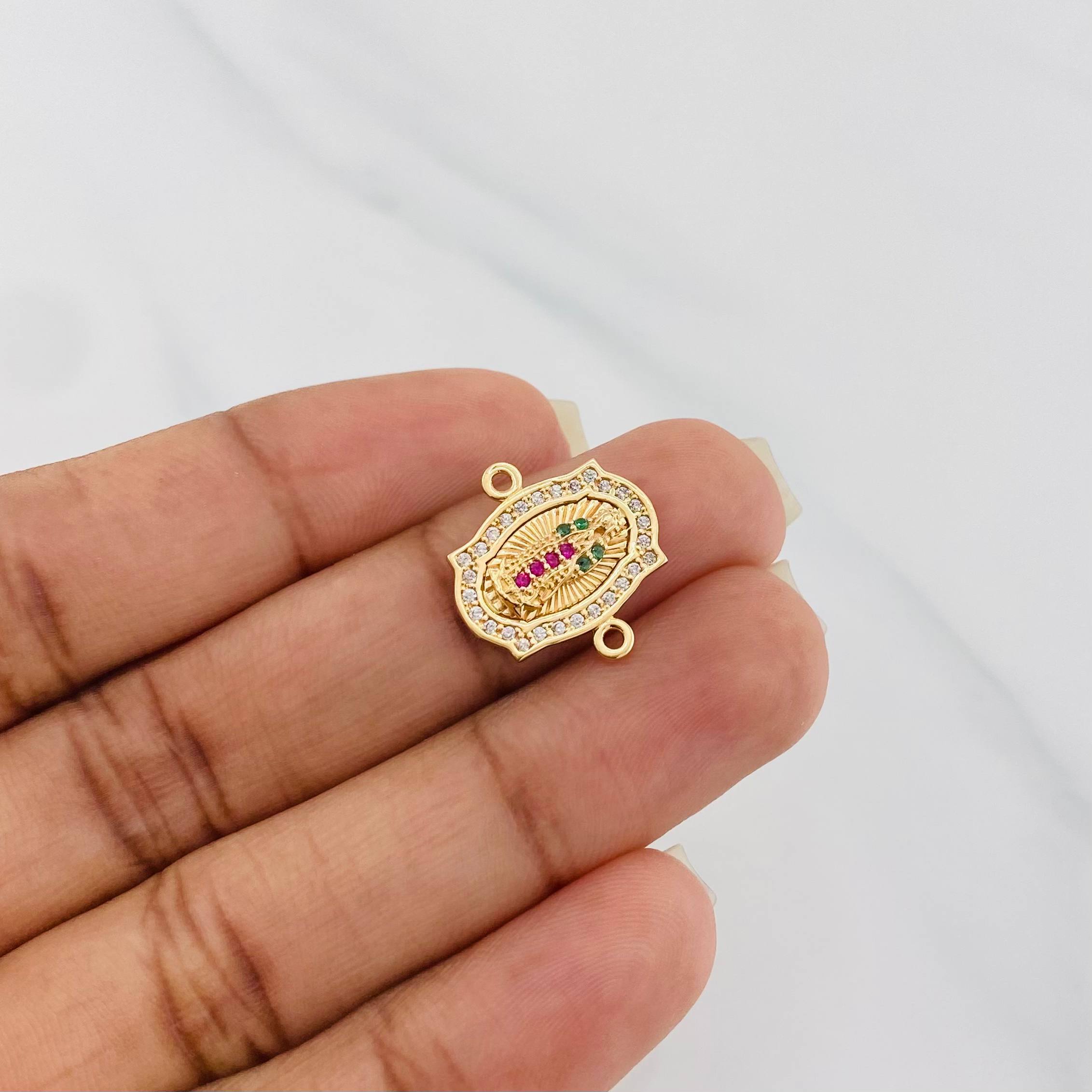 Charm Virgin of Guadalupe 1.95 g / 1/2 in 18K Yellow Gold