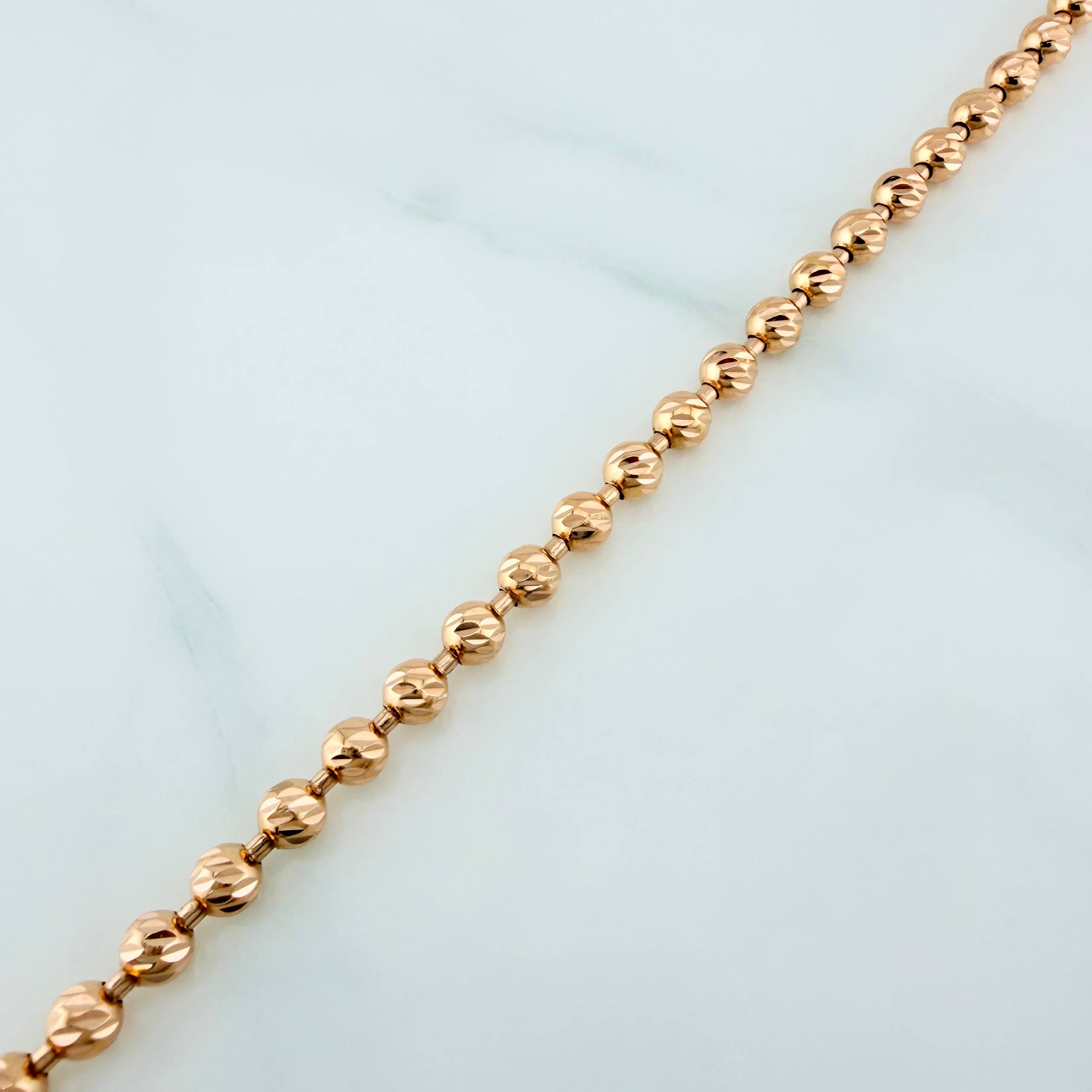 Military Bracelet 9 g / 7 1/2 in / 4 mm Rose Gold 18K