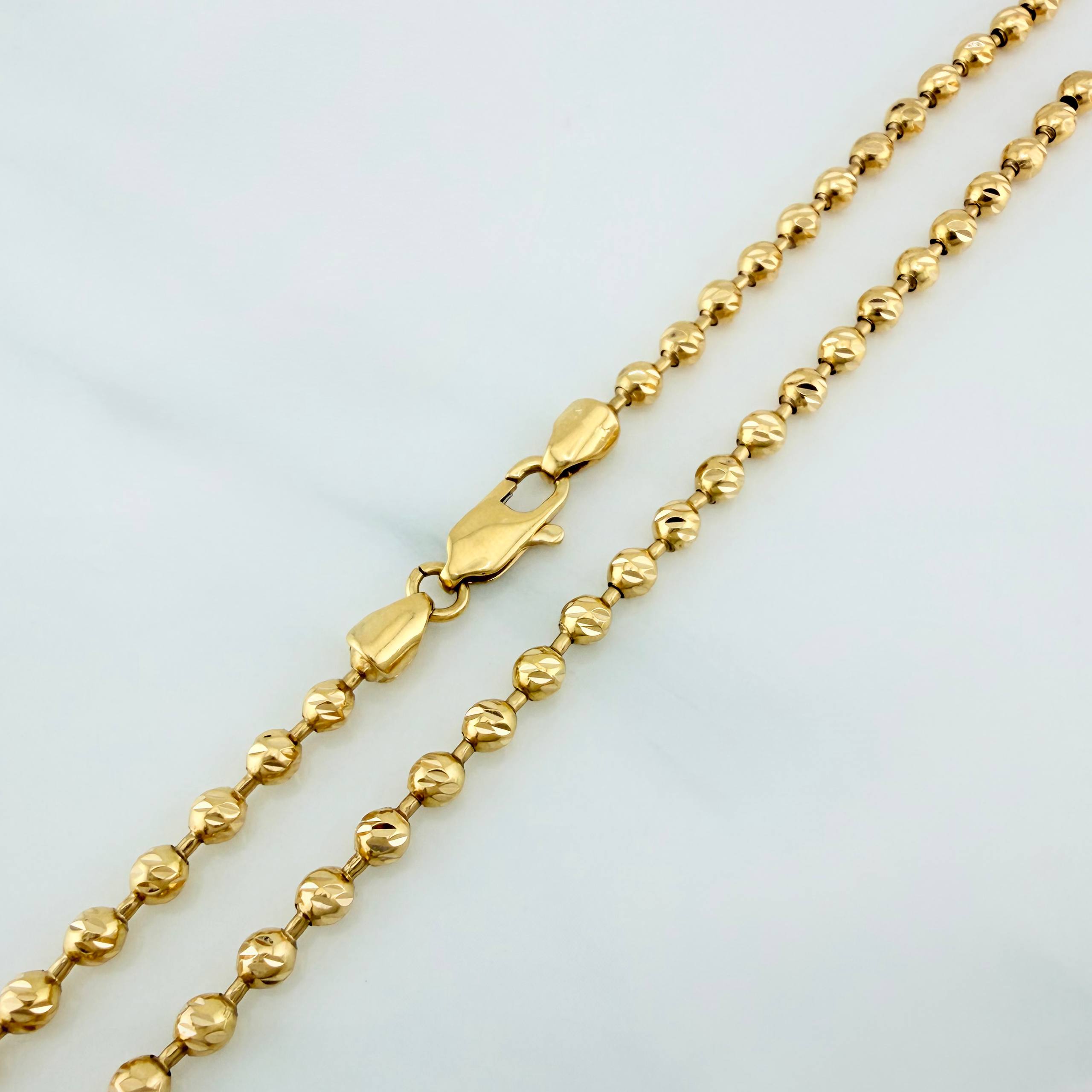 Military Chain 19.5 g / 24 1/2 in / 3.14 mm 18K Yellow Gold