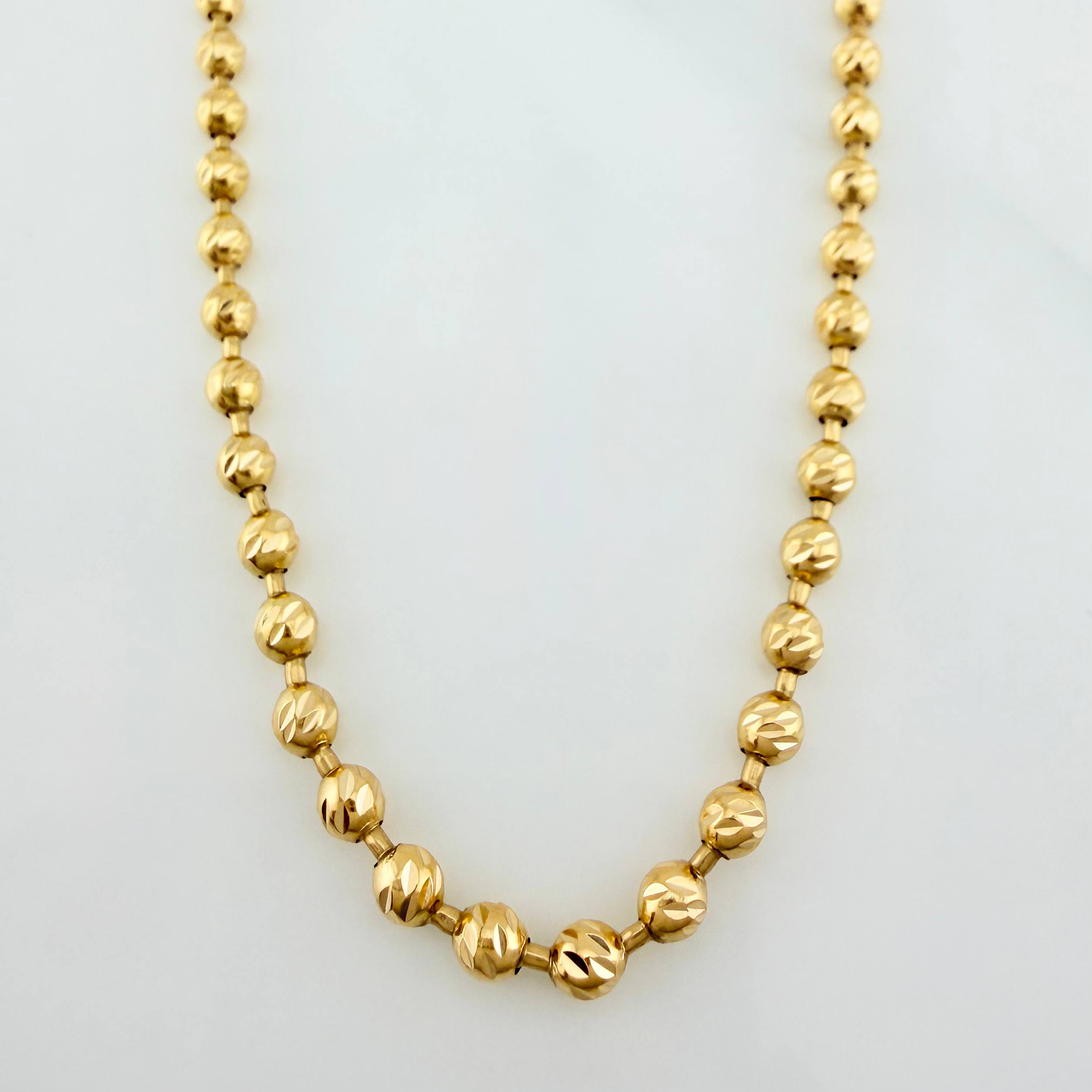 Military Chain 19.5 g / 24 1/2 in / 3.14 mm 18K Yellow Gold