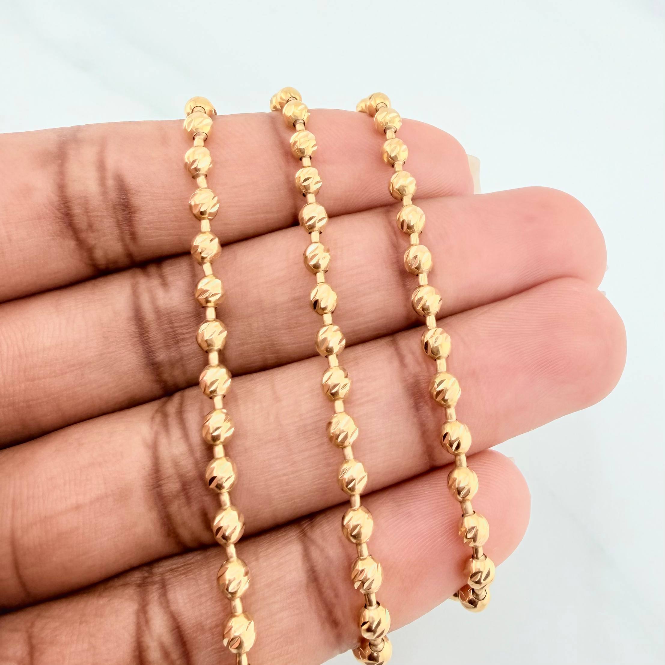 Military Chain 19.5 g / 24 1/2 in / 3.14 mm 18K Yellow Gold