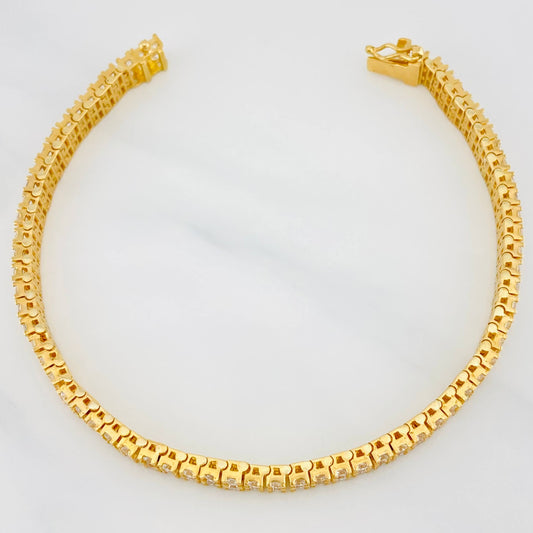 Tennis Bracelet 24.85 g / 7 3/4 in / 5.87 mm 18K Yellow Gold
