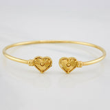 Bracelet Heart Hoop 3.3 g / 6 in / 1.81 mm Yellow Gold 18K