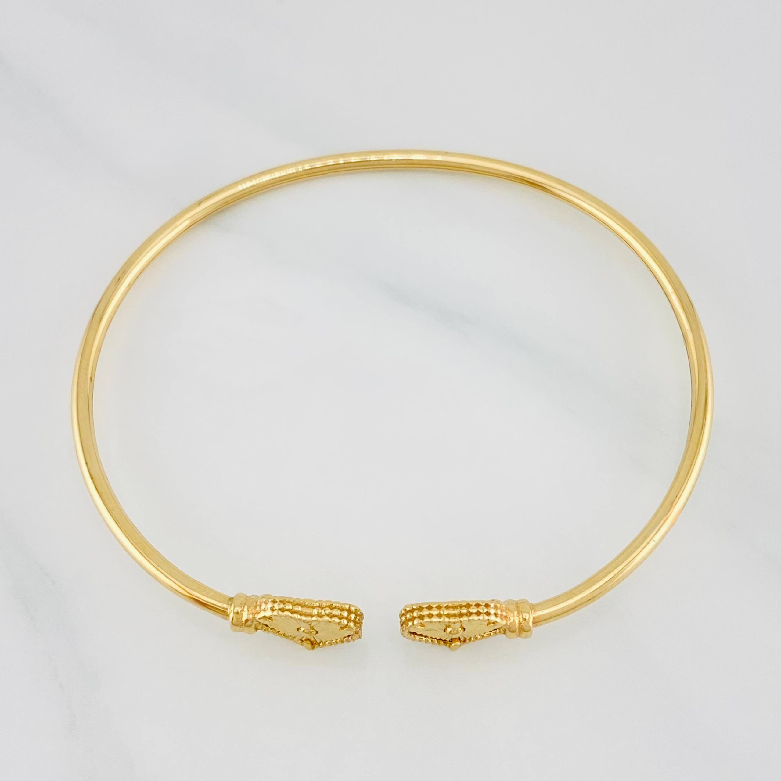 Bracelet Heart Hoop 3.3 g / 6 in / 1.81 mm Yellow Gold 18K