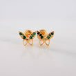 Butterfly Stud Earrings 0.65gr / 5mm Yellow Gold 18K &