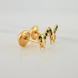 Butterfly Stud Earrings 0.65gr / 5mm Yellow Gold 18K &