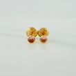 Bezel Stud Earrings 0.5gr / 3mm Yellow Gold 18K &