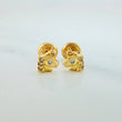 Unicorn Stud Earrings 0.95gr / 5.3mm Yellow Gold 18K &