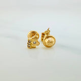 Unicorn Stud Earrings 0.95gr / 5.3mm Yellow Gold 18K &