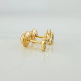 Unicorn Stud Earrings 0.95gr / 5.3mm Yellow Gold 18K &