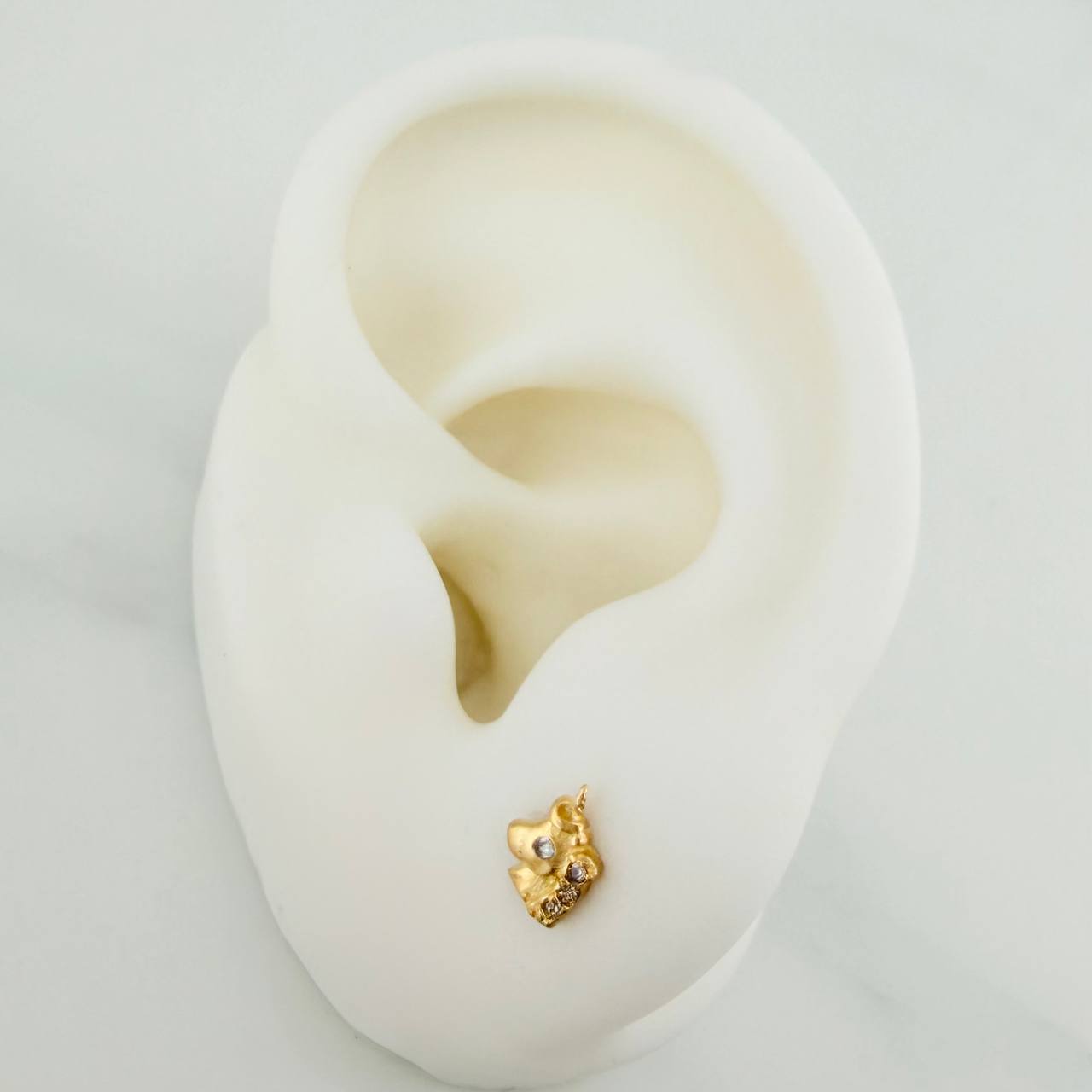 Unicorn Stud Earrings 0.95gr / 5.3mm Yellow Gold 18K &
