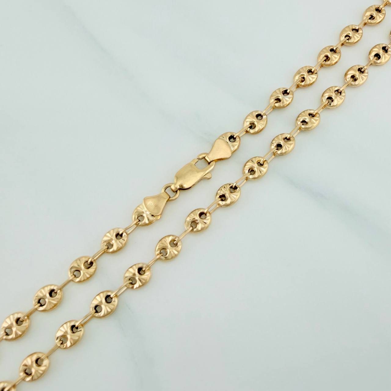 Rustic Chain Gc 13.25 g / 24 1/4 in / 4.8 mm Yellow Gold 18K