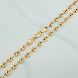 Rustic Chain Gc 13.25 g / 24 1/4 in / 4.8 mm Yellow Gold 18K