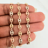 Rustic Chain Gc 9.75 g / 18 in / 4.8 mm Three Golds 18K