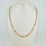 Rustic Chain Gc 9.75 g / 18 in / 4.8 mm Three Golds 18K