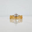 Anillo Corona Princess 3.1 g / T6 1/2 Dos Oros Amarillo Blanco 18K