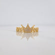 Crown Hearts Ring 2.55 g / T7 18K Yellow Gold