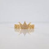 Crown Hearts Ring 2.55 g / T7 18K Yellow Gold