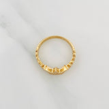 Crown Hearts Ring 2.55 g / T7 18K Yellow Gold