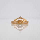 Anillo Corona 15S 2.25 g / T7 Oro Amarillo 18K