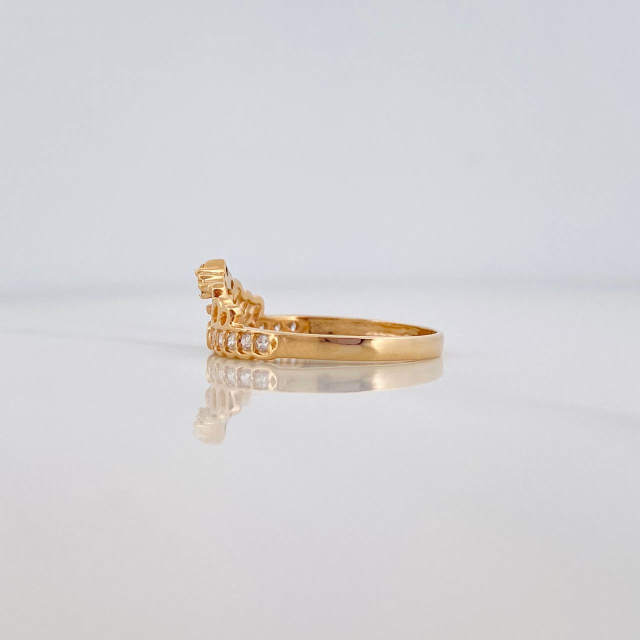 Anillo Corona 15S 2.25 g / T7 Oro Amarillo 18K