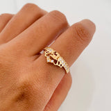 Anillo Corona 15S 2.25 g / T7 Oro Amarillo 18K
