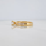Trio Solitaire Ring 3.05 g / T7 1/4 Yellow Gold 18K