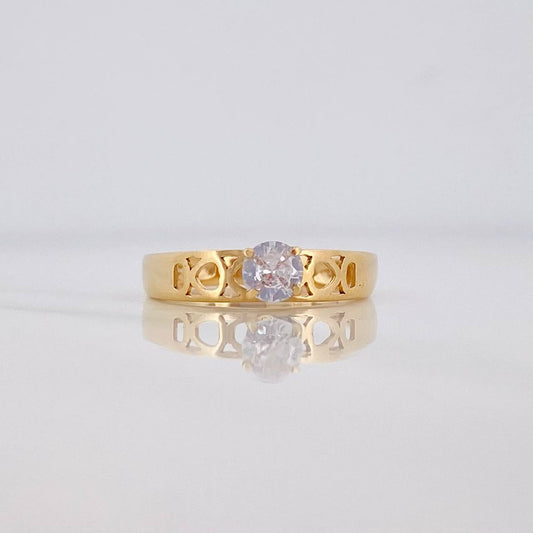 Heart Band Ring 1.95 g / T6 18K Yellow Gold