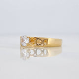 Anillo Banda Corazones 1.95 g / T6 Oro Amarillo 18K