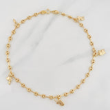 Tobillera GC 4.05g / 10 1/4 in / 3.31mm Oro Amarillo 18K