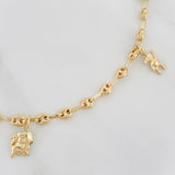 Tobillera GC 4.25g / 10 1/4 in / 3.46mm Oro Amarillo 18K