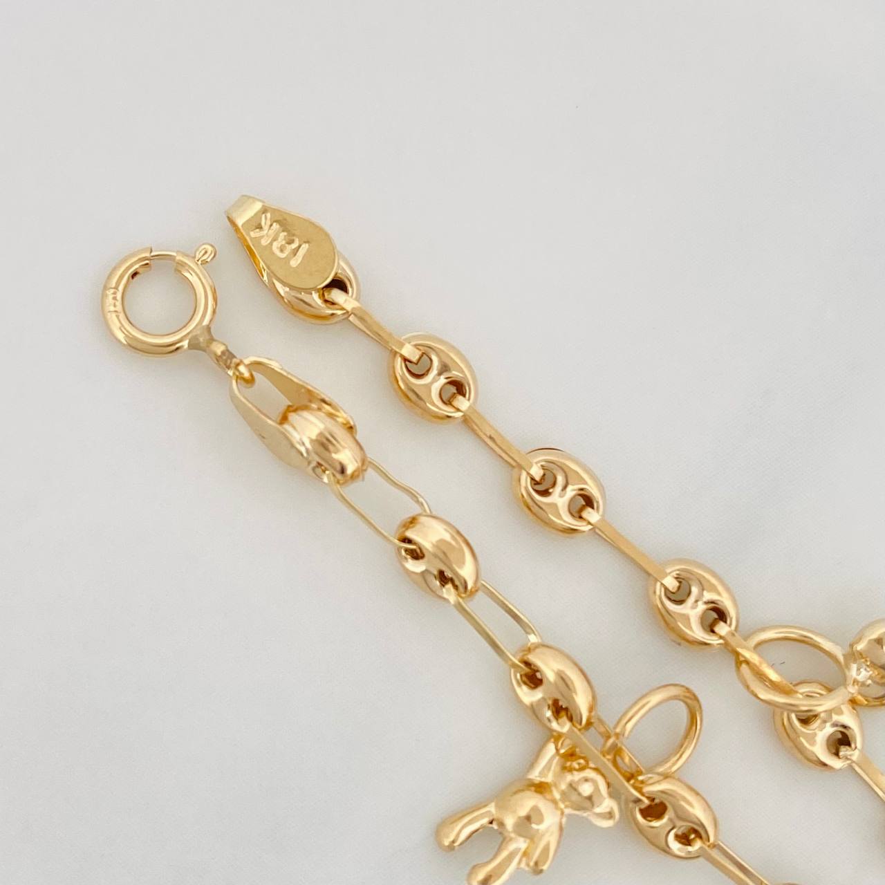 Tobillera GC 4.05g / 10 1/4 in / 3.31mm Oro Amarillo 18K