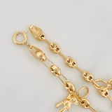 Tobillera GC 4.05g / 10 1/4 in / 3.31mm Oro Amarillo 18K