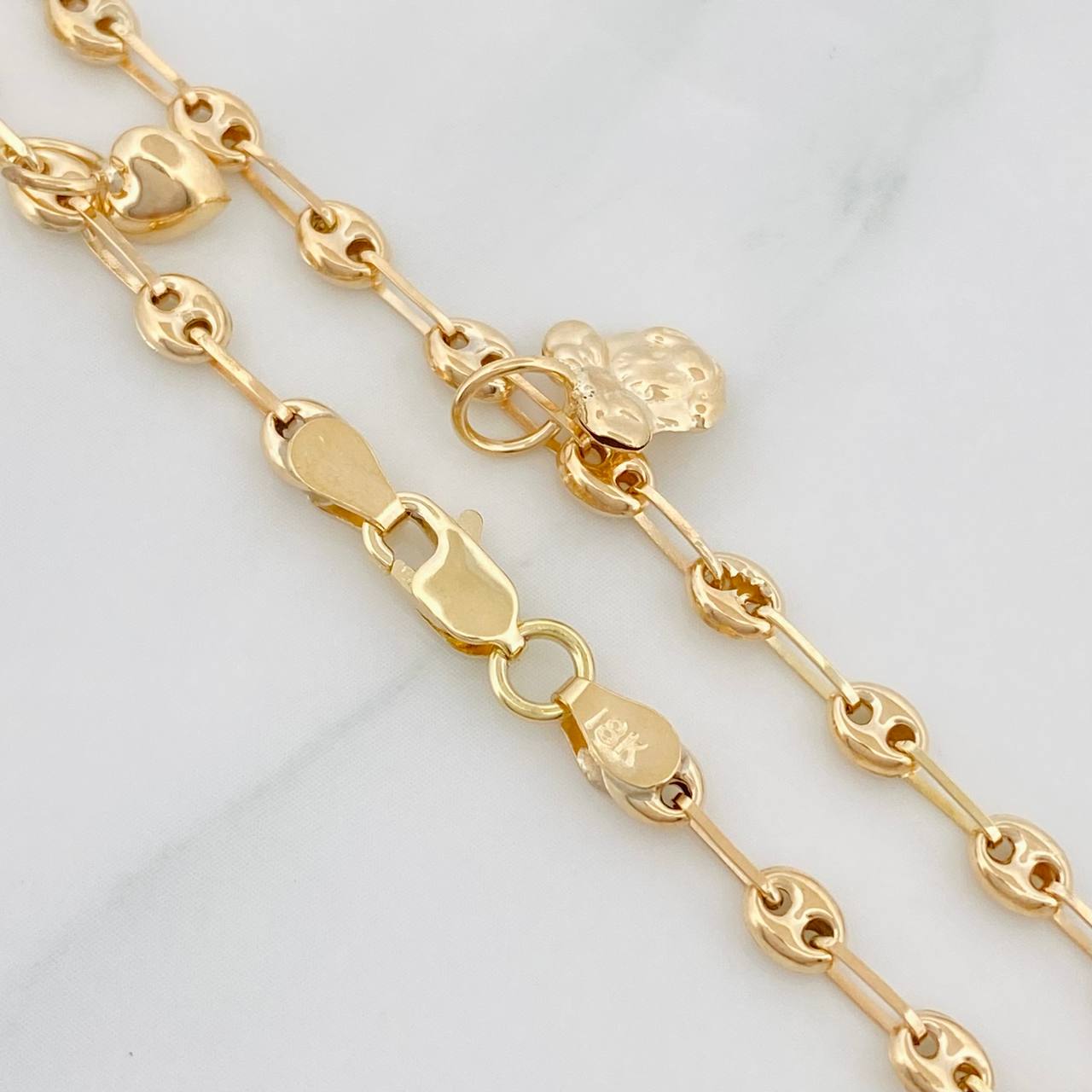 Tobillera GC 4.4g / 10 3/4 in / 3.34mm Oro Amarillo 18K