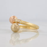Anillo Tu y Yo 1.9g / T8 Tres Oros 18K