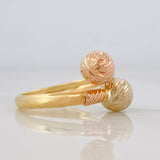 Anillo Tu y Yo 1.9g / T8 Tres Oros 18K
