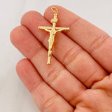 Dije Cruz Cristo 1.4g / 1 1/2 in Oro Amarillo 18K