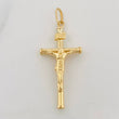 Pendant Cross Christ 1.25g / 1 1/2 in Yellow Gold 18K
