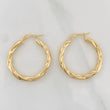 Hoop Earrings Emmi 3.1g / 1 1/4 in 18K Yellow Gold