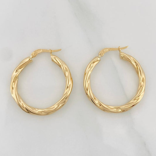 Candongas Emmi 3.1g / 1 1/4 in Oro Amarillo 18K